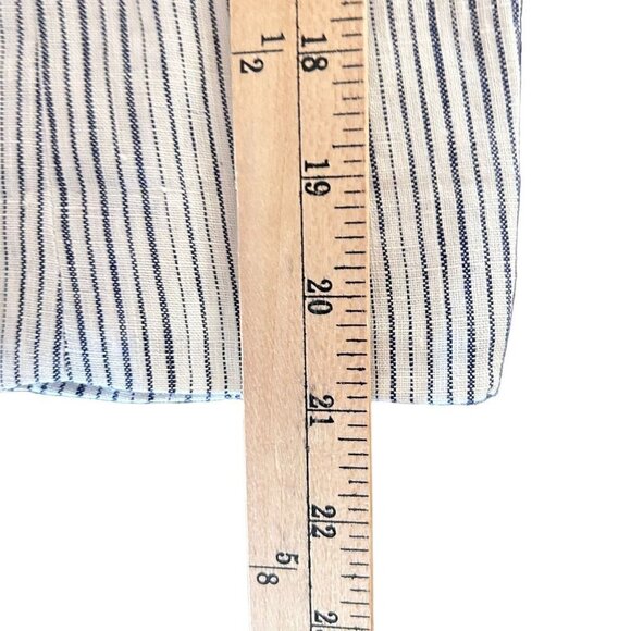 Cartonnier Women Black White Striped Collared Pockets Long Sleeves Blazer Size 0 - Picture 11 of 12